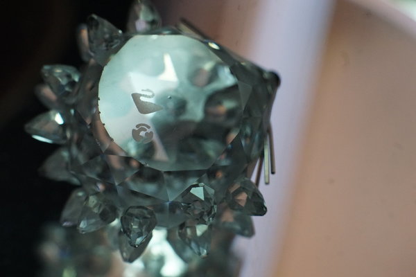 Original Swarovski Figur Igel Silver Crystal