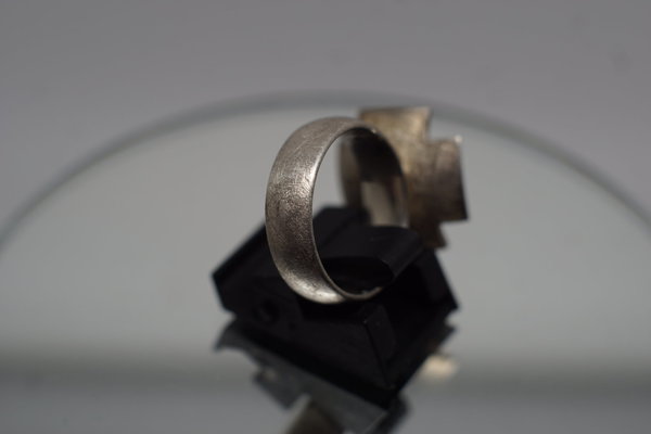 Ausgefallenes Designerstück,Ring Unisex 925er Silber mit 3 Brillanten