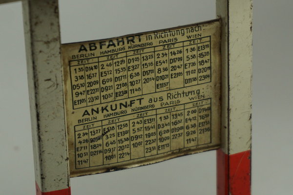 Alter Richtungsanzeiger mit Landkarte vom Deutschen Reich Spur 0 oder1 selten