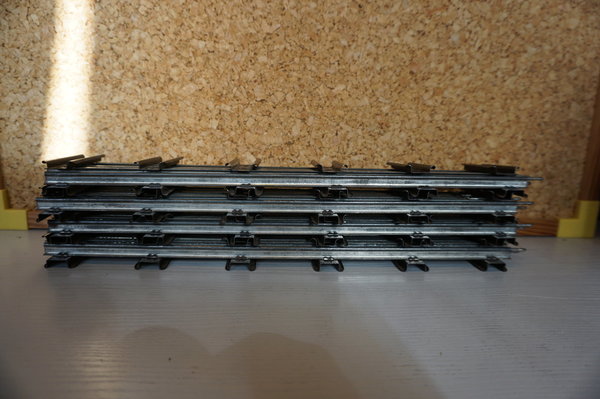 Lionel USA Konvolut 8 gerade Schienen Spur 0 elektrisch, 36,5 cm
