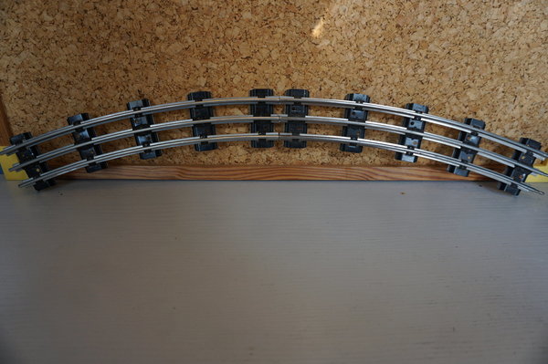 Lionel USA gebogene Schiene für halben 16er Kreis Spur 0 elektrisch Länge 26,5 cm
