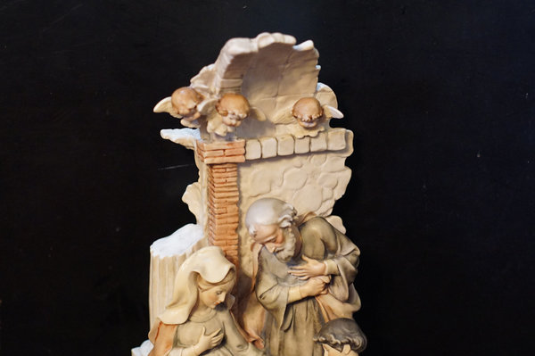 Giuseppe Armani Figurengruppe "Weihnachtskrippe" auf Holzsockel