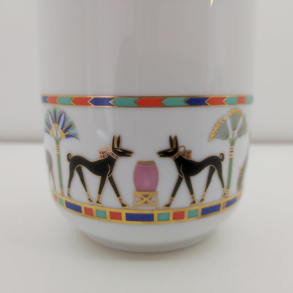Rosenthal zylindrische Vase/Blumenvase/Dekovase "Donatello Sais" H 15,0 cm, Zustand gut
